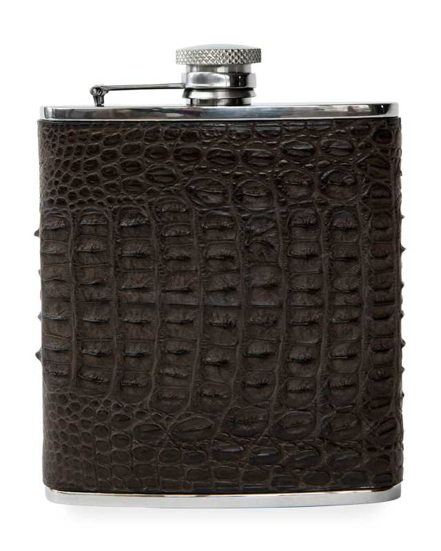 Men's Crocodile Hip Flask